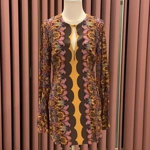 Free People flare sleeves micro mini dress  size 0